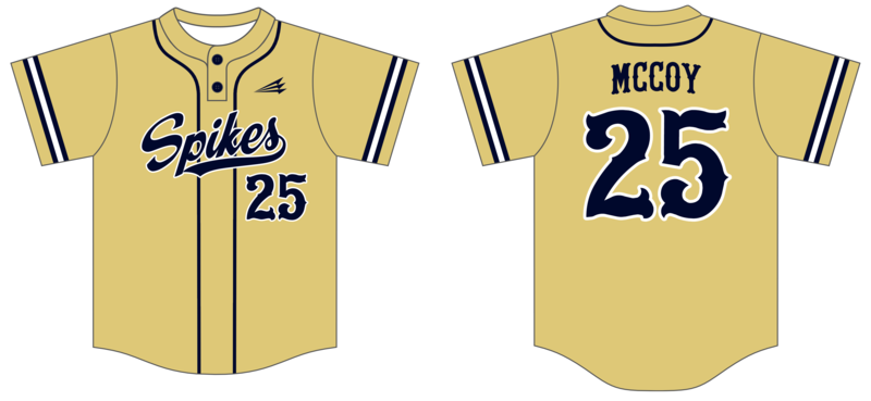 Golden Spikes (McCoy) Custom HexaFlex Baseball Jersey #J6C