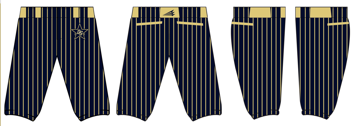 Golden Spikes (McCoy) Custom Knicker Baseball Pant #BP5
