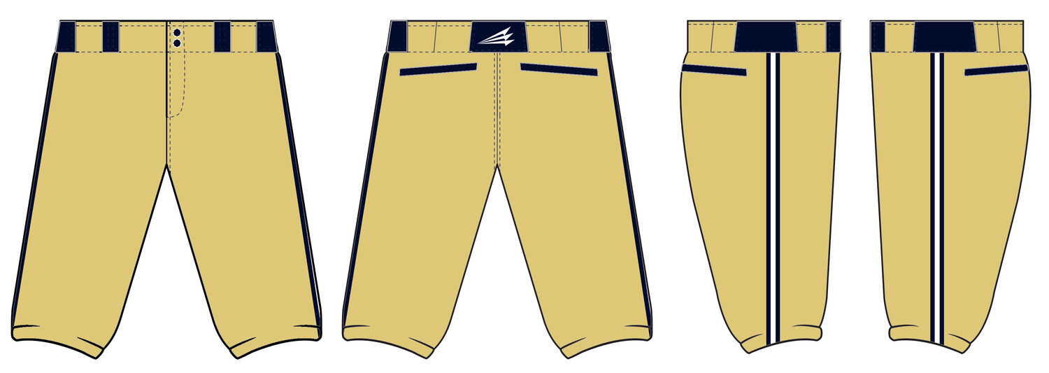 Golden Spikes (McCoy) Custom Knicker Baseball Pant #BP6