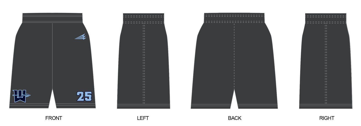 Warriors (Grooms) Custom Revolution Pocket Shorts #RV1