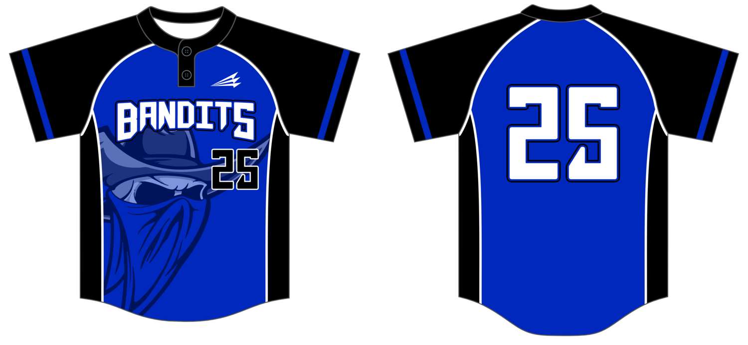 River Region Bandits Custom NanoDri Baseball Jersey #J1C