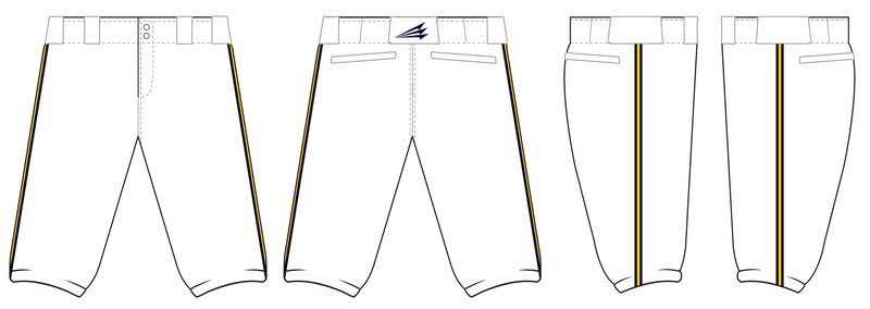 Athletics (Logue) Stacheman Elite Custom Knicker Baseball Pants #BP4C