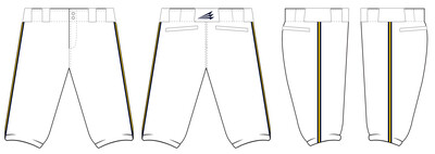 Athletics (Logue) Stacheman Elite Custom Knicker Baseball Pants #BP4C