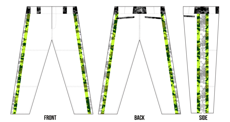 Dragons (Johnson) Custom Long Relaxed Baseball Pant #BP1