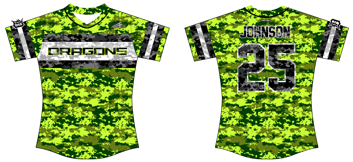 Dragons (Johnson) Custom NanoDri Softball Jersey #J3b