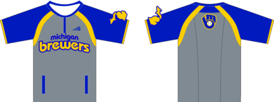 Michigan Brewers Custom Cage Jacket #CC4B