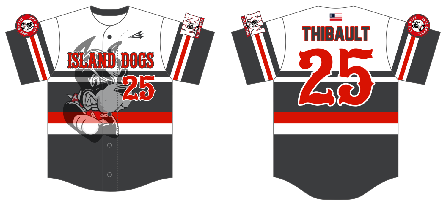 Key West Island Dogs Custom HexaFlex Baseball Jersey #J4C