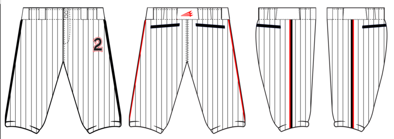 Line Drive Custom Knicker Baseball Pant #BP1