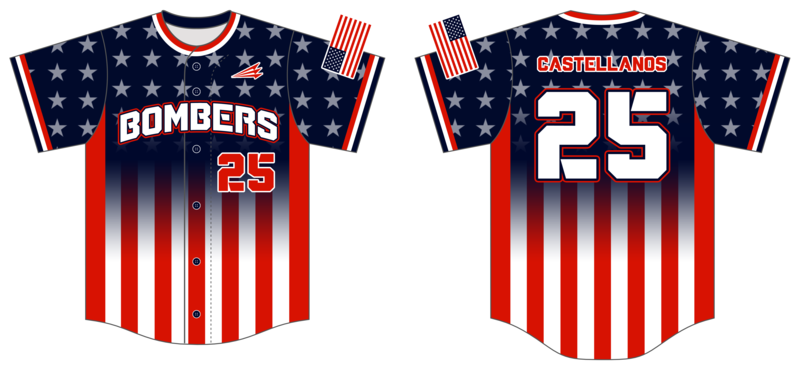 Cincinnati Bombers Custom NanoDri Baseball Jersey #J1B