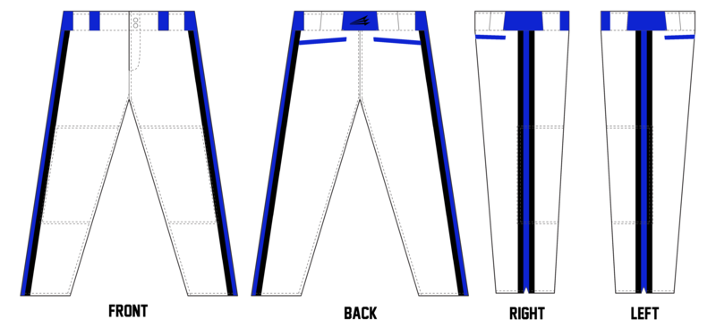 Warriors Custom Long Relaxed Baseball Pant #BP4B