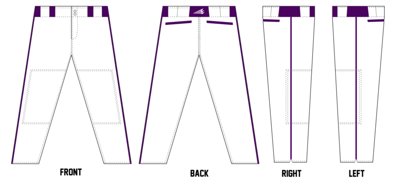 Louisville Bulldogs Custom Long Relaxed Baseball Pant #BP5A