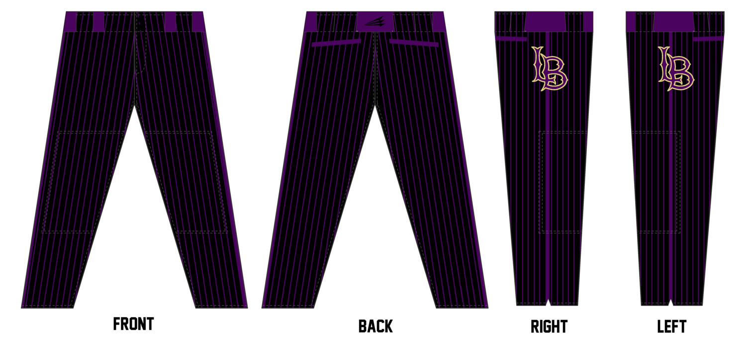 Louisville Bulldogs Custom Long Relaxed Baseball Pant #BP2D