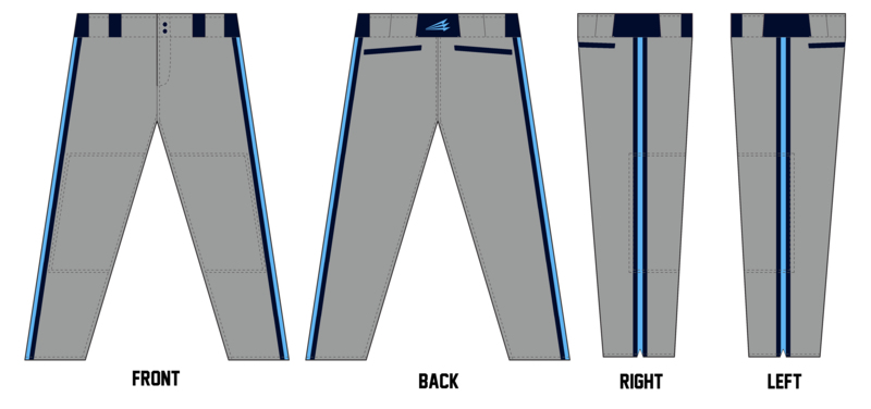 Lake Monsters Baseball Custom Long Baseball Pant #BP1B