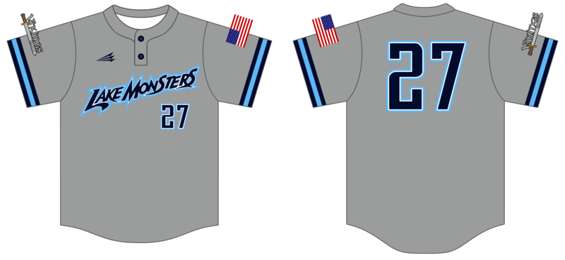 Lake Monsters Baseball Custom HexaFlex Baseball Jersey #J1B