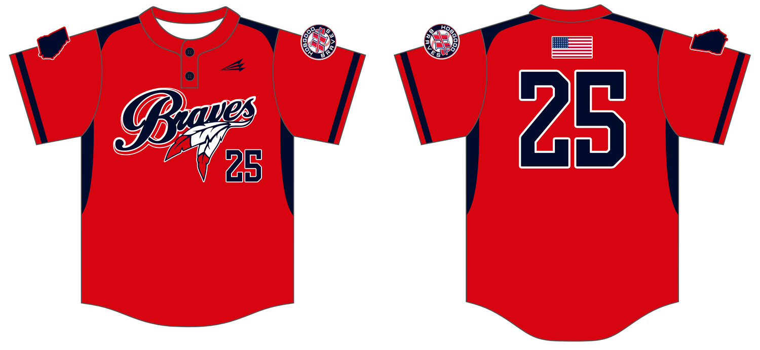 Hobgood Braves Custom HexaFlex Baseball Jersey #J17B