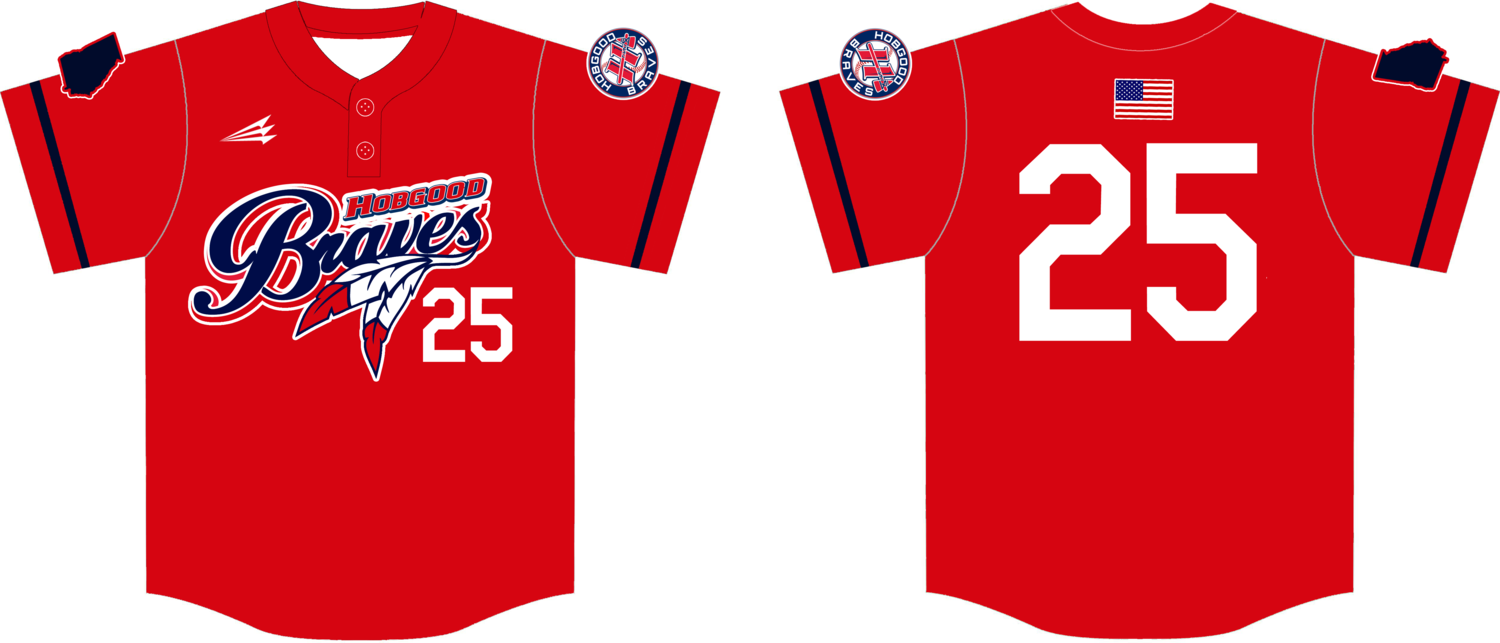 Hobgood Braves Custom HexaFlex Baseball Jersey #J15