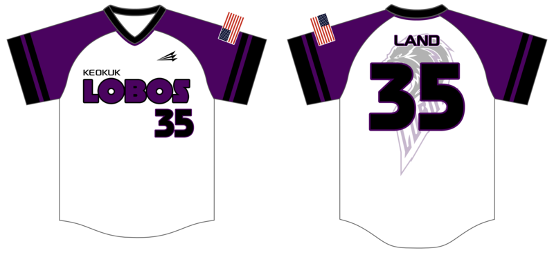 Keokuk Lobos Custom HexaFlex Baseball Jersey #J5b