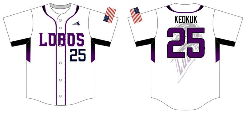 Keokuk Lobos Custom HexaFlex Baseball Jersey #J4