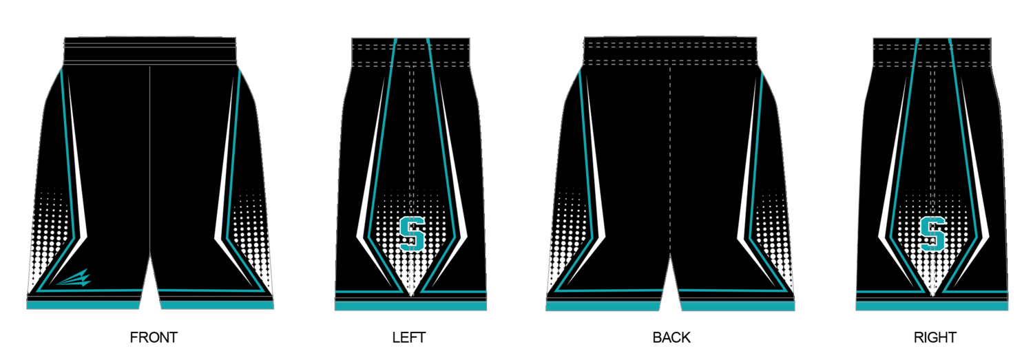 Columbus Sharks Custom Revolution Pocket Shorts #RV1