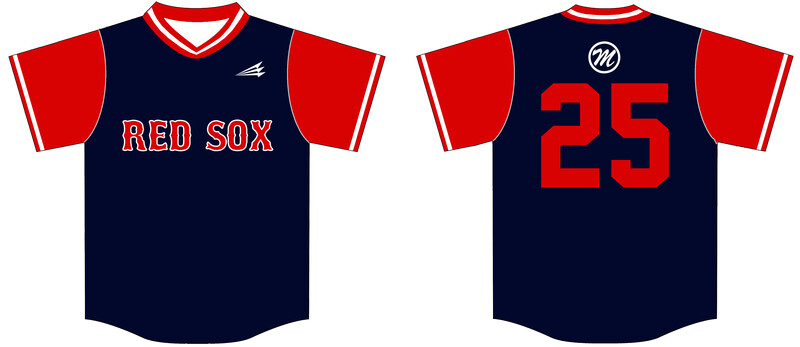 MMBL Red Sox Custom HexaFlex Baseball Jersey #J5