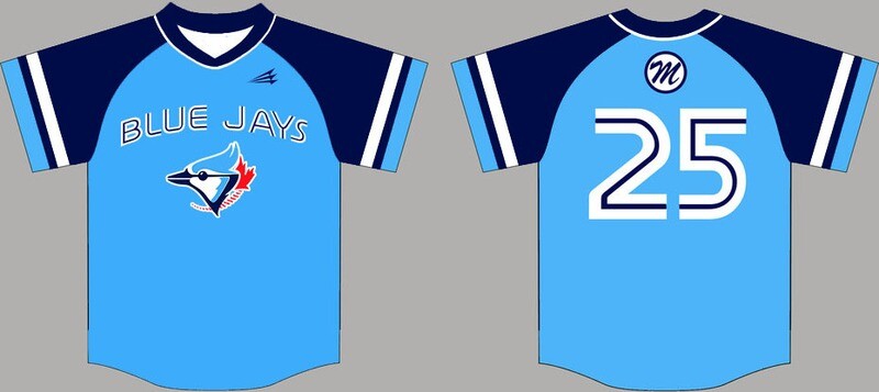 MMBL Blue Jays Custom HexaFlex Baseball Jersey #1