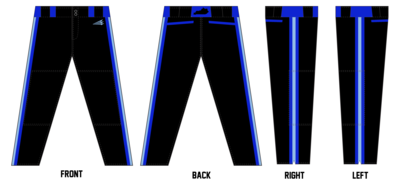 Kentuckiana Blue Sox Custom Long Relaxed Baseball Pant #BP2