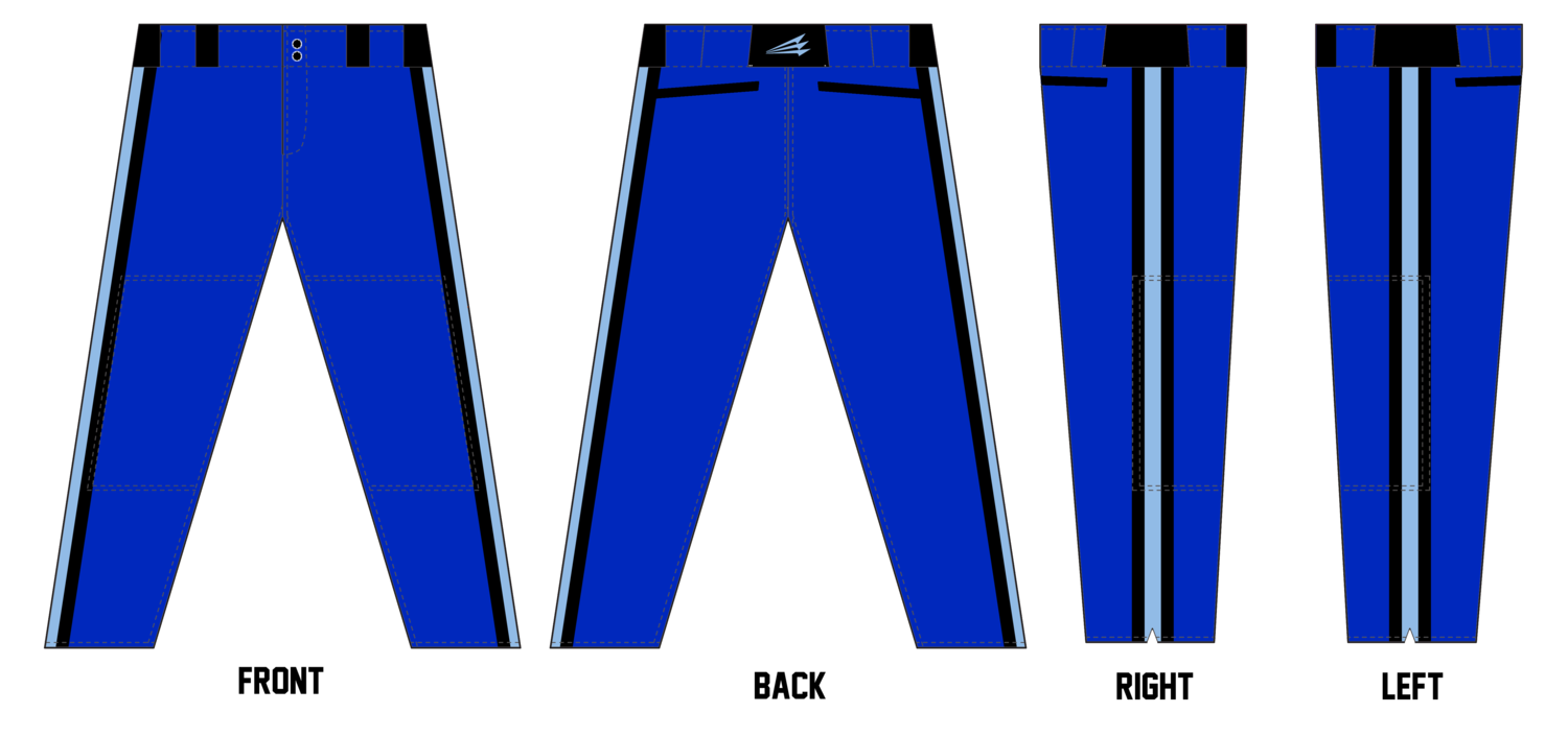 Kentuckiana Blue Sox Custom Long Relaxed Baseball Pant #BP4