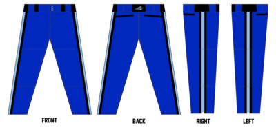 Kentuckiana Blue Sox Custom Long Relaxed Baseball Pant #BP4