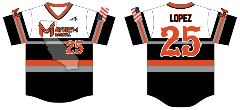 Hollister Mayhem Custom HexaFlex Baseball Jersey #J1E