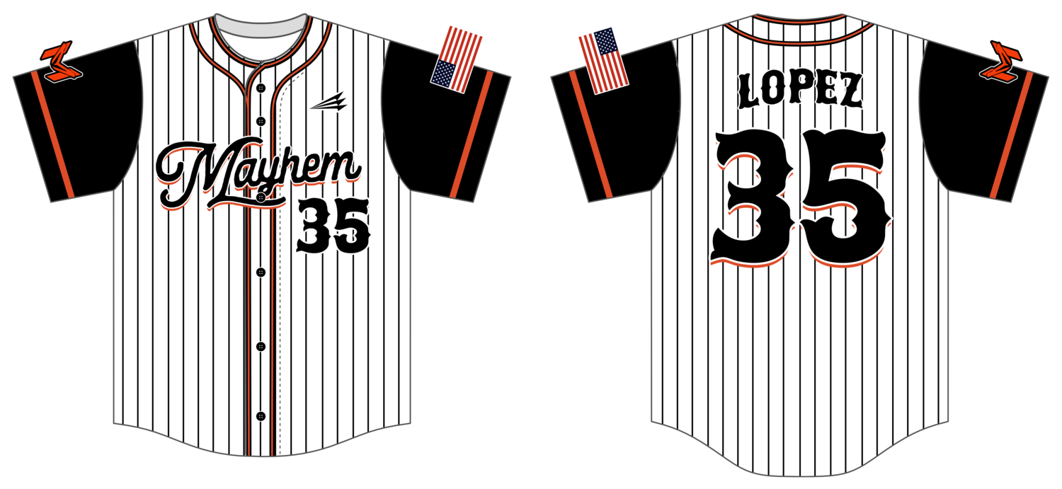 Hollister Mayhem Custom HexaFlex Baseball Jersey #J4B