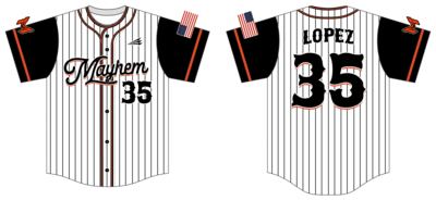 Hollister Mayhem Custom HexaFlex Baseball Jersey #J4B