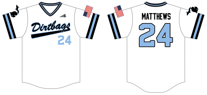 Adrian Dirtbags Custom Hexaflex Baseball Jersey #J15