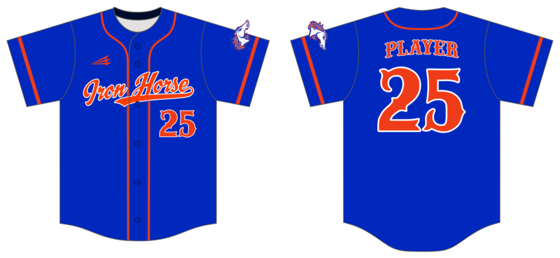 Iron Horse Mustangs Custom HexaFlex Baseball Jersey #J8B