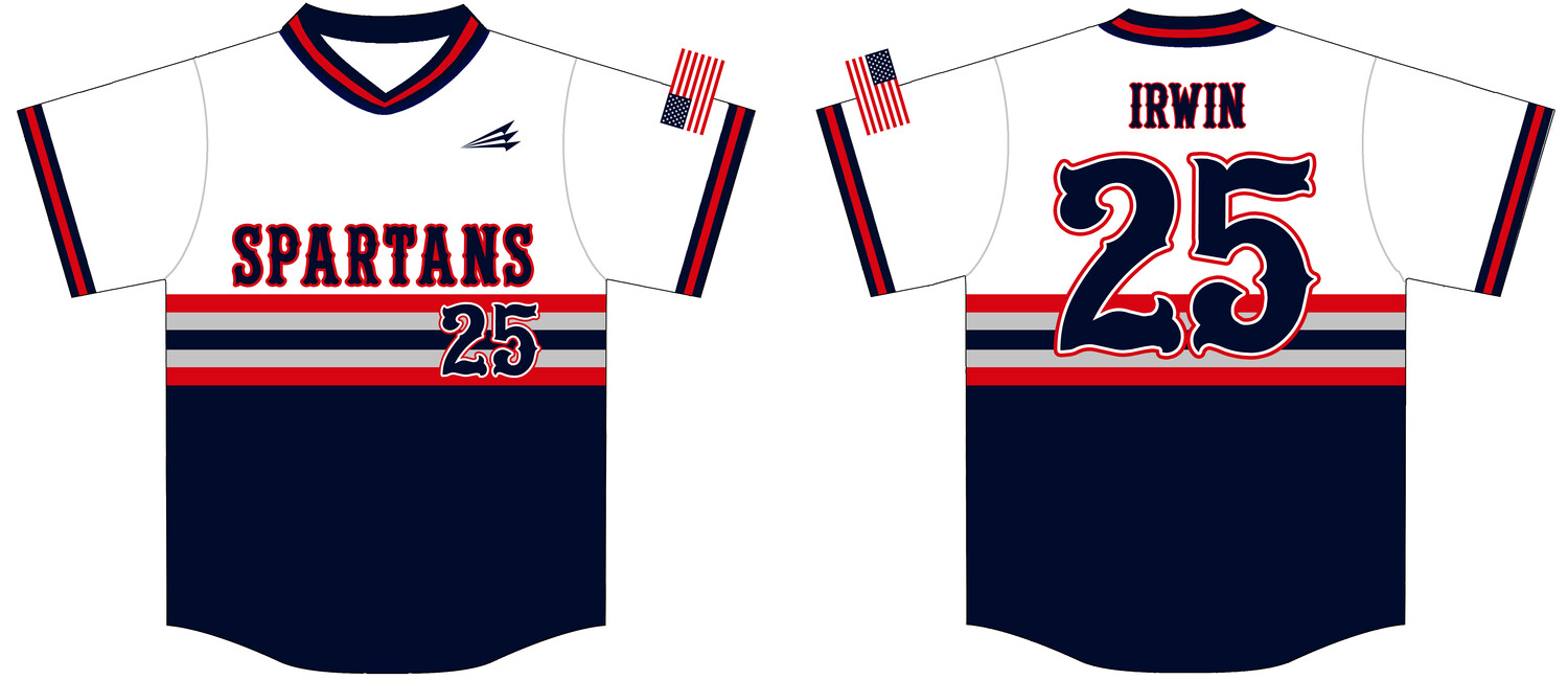 Spartans (Irwin) Custom HexaFlex Baseball Jersey #J2C