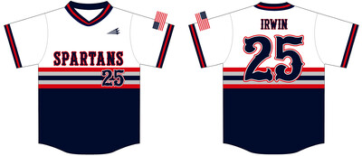 Spartans (Irwin) Custom HexaFlex Baseball Jersey #J2C