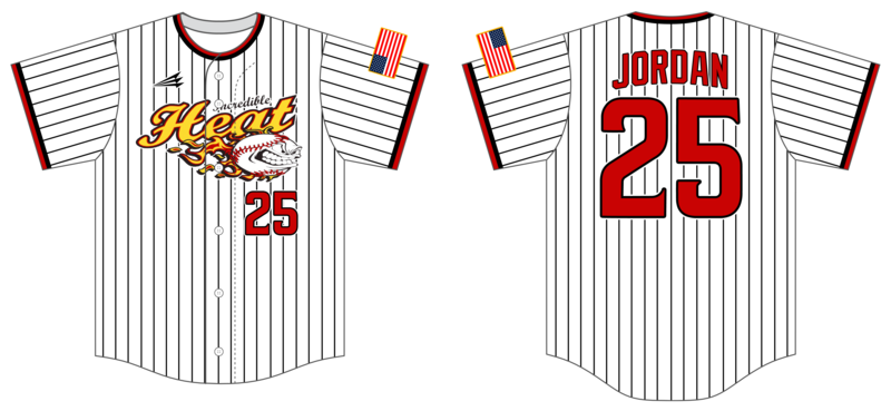 Incredible Heat Custom NanoDri Baseball Jersey #J3C
