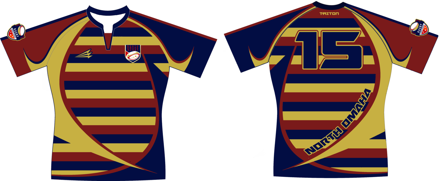 North Omaha Rugby Club Custom Classic Rugby Jersey #J3b