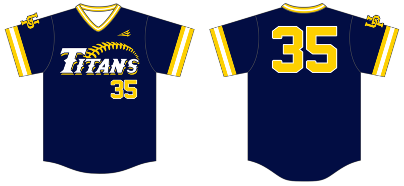 UP Titans Custom HexaFlex Baseball Jersey #J2c