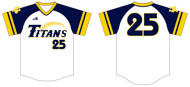 UP Titans Custom HexaFlex Baseball Jersey #J1b