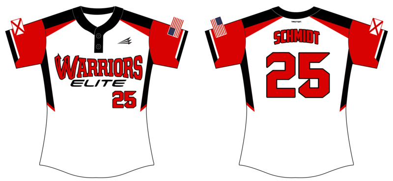 Warriors Elite Custom NanoDri Softball Jersey #J2