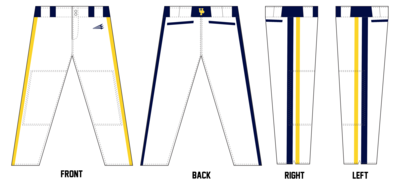 UP Titans Custom Long Relaxed Baseball Pant #BP1
