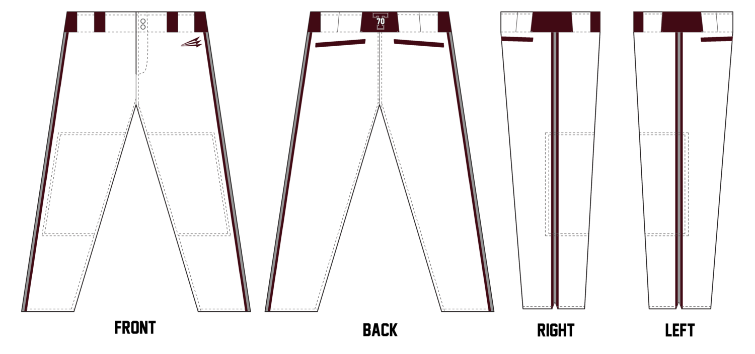 Troy Post 70 Custom ProFit Baseball Pant #BP1B