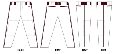 Troy Post 70 Custom ProFit Baseball Pant #BP1B