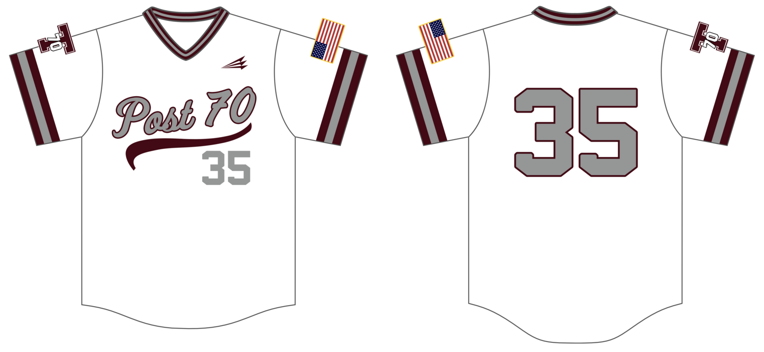 Troy Post 70 Custom HExaFlex Baseball Jersey #J1