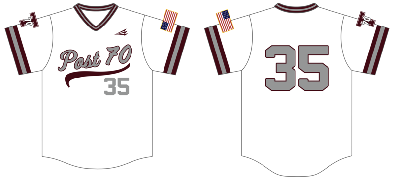 Troy Post 70 Custom HExaFlex Baseball Jersey #J1