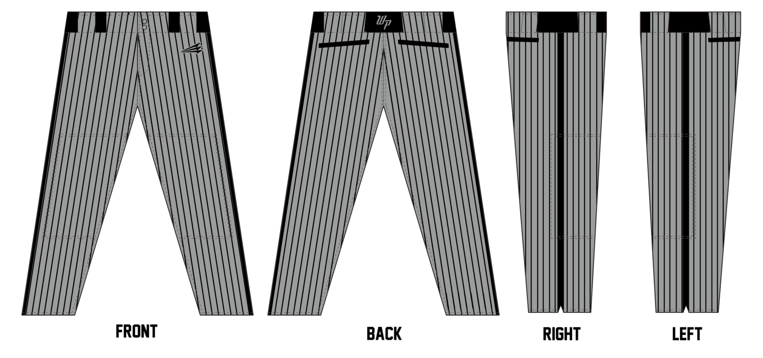 Wolf Pack Baseball (Taveras) Custom Long Relaxed Pant #BP17b