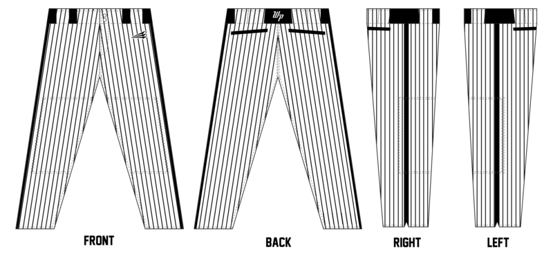 Wolf Pack Baseball (Taveras) Custom Long Relaxed Pant #BP16b