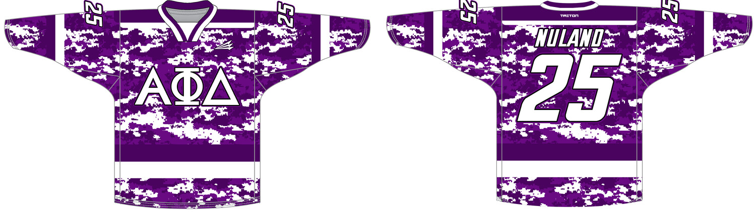 Alpha Phi Delta Custom NanoDri Hockey Jersey #J1b