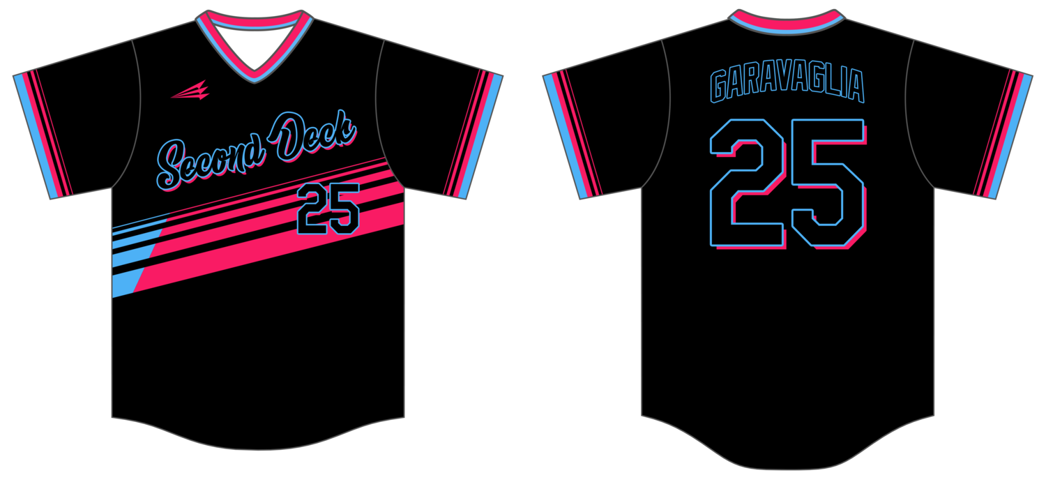 Second Deck Custom NanoDri Baseball Jersey #J3