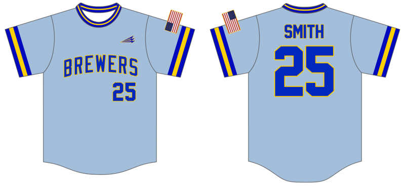 Brewers (Smith) Custom HexaFlex Baseball Jersey #J1